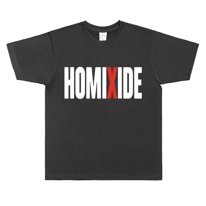 Rapper Homixide Gang Graphic Oversized Tshirt Playboi Carti Opium Merch Tshirt Unisex Women Hip Hop T Shirts Cotton Tops Tees