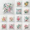 Office Sofa Cushion Cover Simple Beautiful Floral Pattern Print Luxury Home Decor Cushion Cover