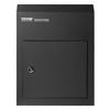 Through The Door Key Drop Box 12x6x16" Mailbox with 1.8"12" Key Lock Black