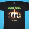 OVERKILL FEEL THE FIRE Футболка с принтом группы Унисекс Футболка - Мужская Летняя Хлопковая Графическая Футболка