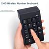 Беспроводная клавиатура 2,4G Тонкий дизайн Беспроводная цифровая клавиатура Мини-цифровая клавиатура Финансы