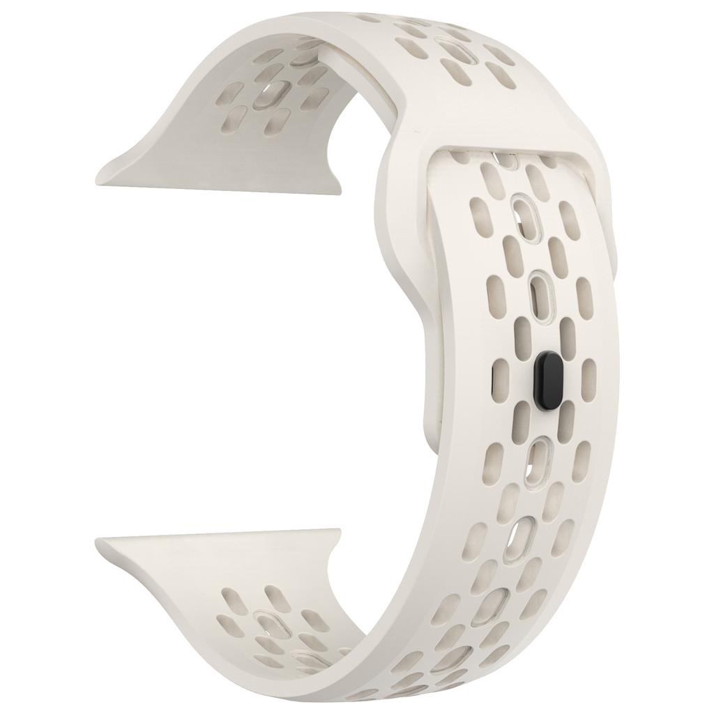 Гипоаллергенный ремешок из фторкаучука Premium Airflow для Apple Watch Ultra 3 2 49 мм Спортивные ремешки для Series 11 10 9 8 7 6 5 и SE