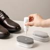 Губка для полировки обуви 2-в-1 Двусторонняя губка для полировки обуви Универсальная губка для полировки обуви Портативная для удаления пятен Уход Легко использовать