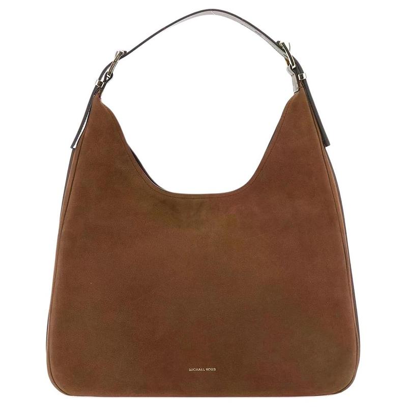 MICHAEL KORS Logo hardware cow leather shoulder bag women's brown