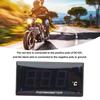 Water Temp Gauge DC12V LCD Screen Motorcycle Water Temp Meter Digital Display with 18mm Sensor Adapter for Modification