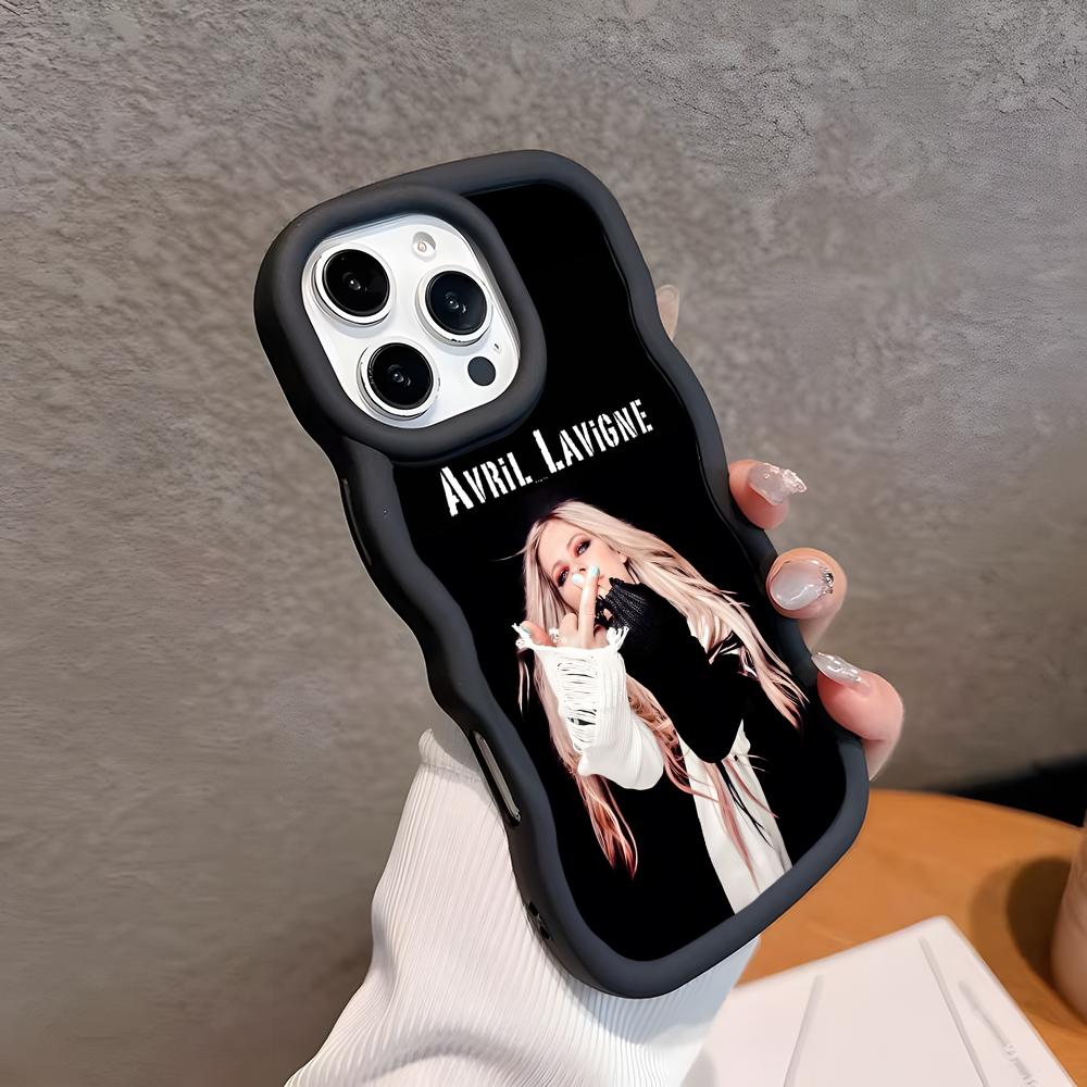 Avril Lavigne Чехол для мобильного телефона из ТПУ с волнистым краем для iPhone 17 16 15 14 13 12 11 Air Pro Max Plus Цветная крышка