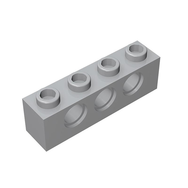 10 ШТ. 3701 1x4 3 Отверстия Строительные Блоки Moc Технические Детали Совместимые с Кирпичиками DIY Детские Игрушки для Сборки Подарочная Коробка