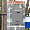 Combination Lock Security Mailbox Wall Mount 22x8.5x32cm Accessory for Residential House Metal Post