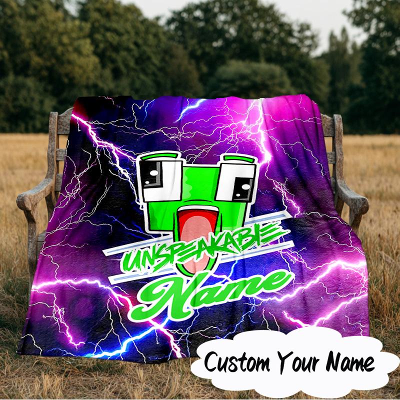 Custom Name Space Alien un-speakable Blanket Ideal Bedding Blanket Perfect for Travel, Camping, Living Rooms, Offices, Sofas, Fan Christmas gift