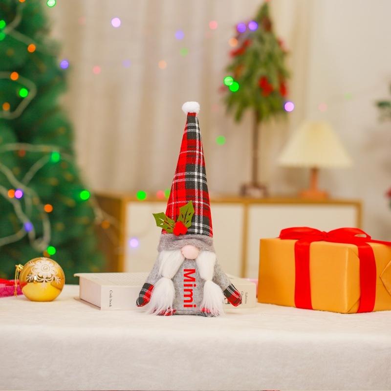 Рождественский фестиваль Безликий гном Кукла Украшения Красный Серый И Зеленый Куклы Реквизит для Украшения Окна