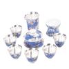 999 Sterling Silver Ceramic Kung Fu Tea Set