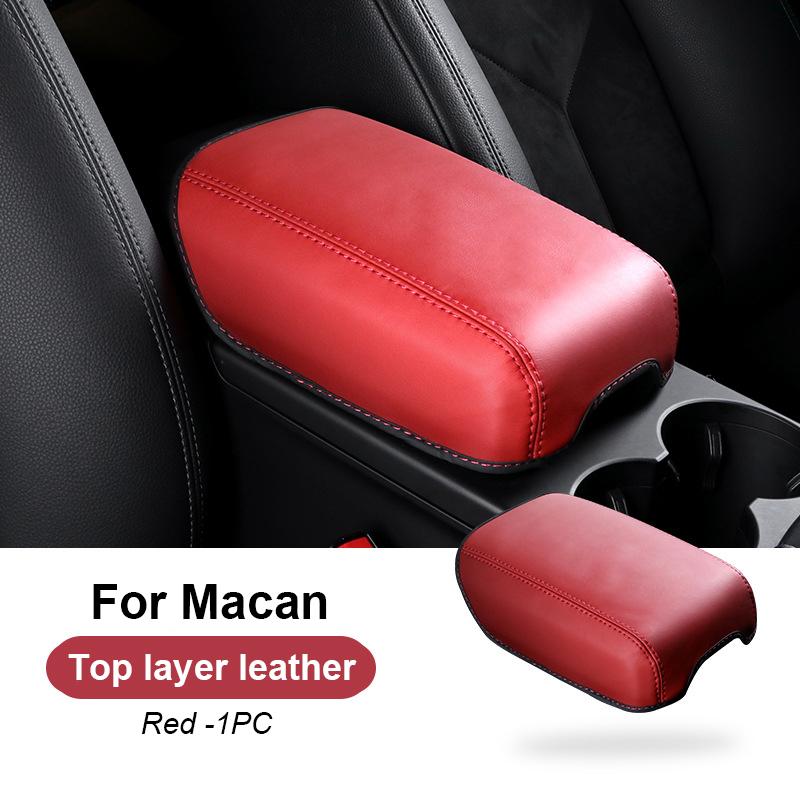AABKV1 For Porsche Mancan 2014-2024 2023 Car Suede Armrest Box Cushion Cover Interior Center Console Armrest Protective Pad Shell Case