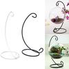 1X 23Cm 9" Iron Plant Stand Holder For Clear Glass Hanging Vase Home Decor