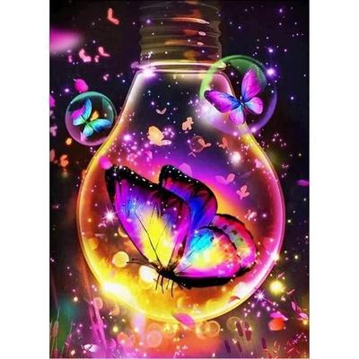 Kit De Peinture Diamant - AIMOONSA - Papillon - 30x40 Cm - DIY 5D - Multicolore