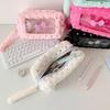 Bow Pencil Case Multifunctional Stationary Storage Bag Portable Makeup Pouch