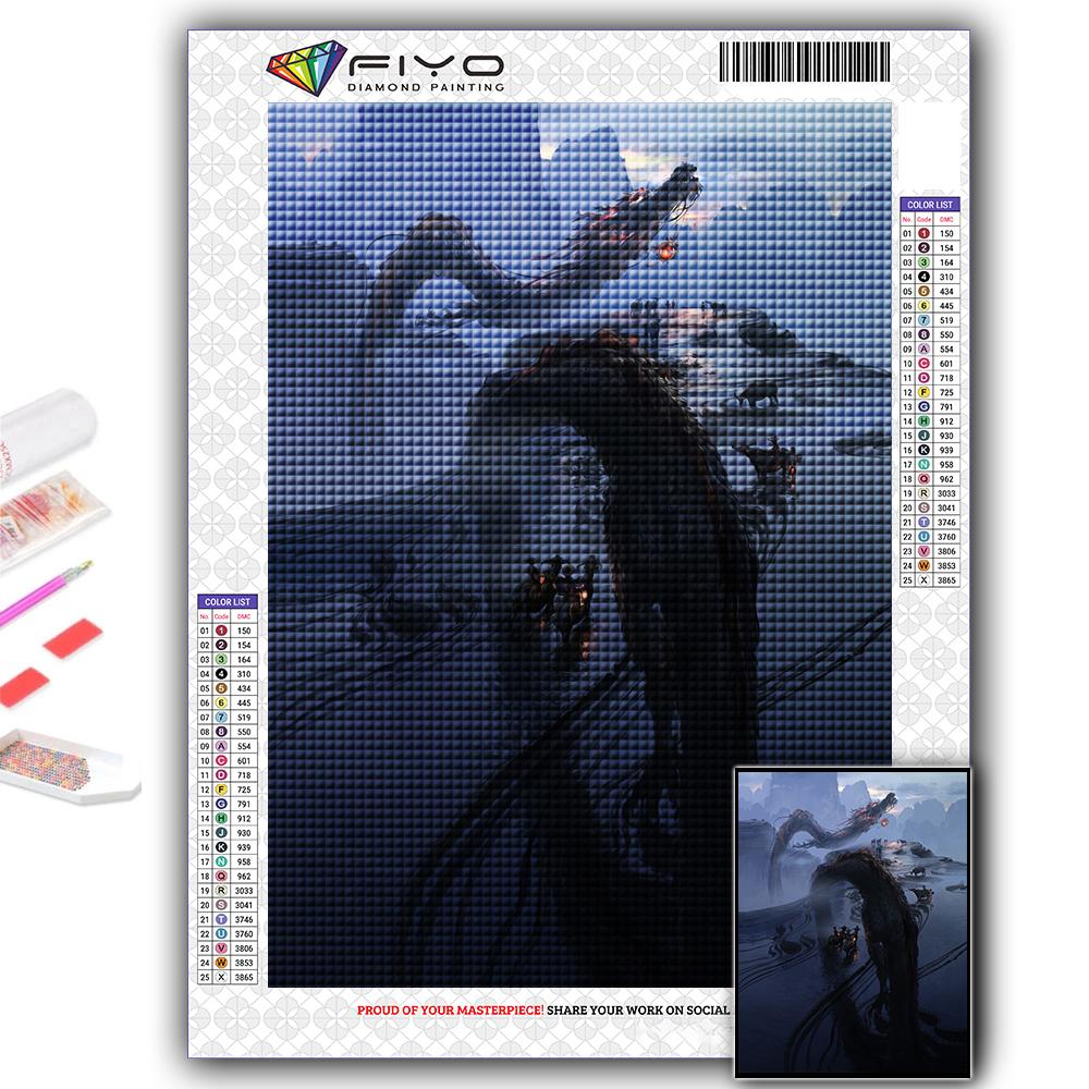 5D DIY китайский дракон вышивка крестом стразы Алмазный рисунок вышивка мозаика домашний декор