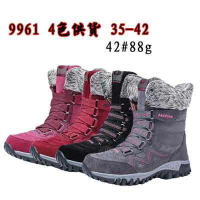 Хлопковая обувь северная зима бархатные теплые ботинки на платформе кожаные высокие женские ботинки размер