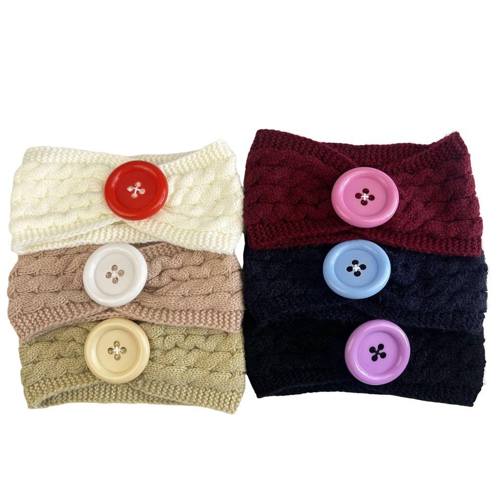 Cable Knit Ear Warmer Headband Soft Stretch Turban Headband New Knitted Headband Hair Accessories