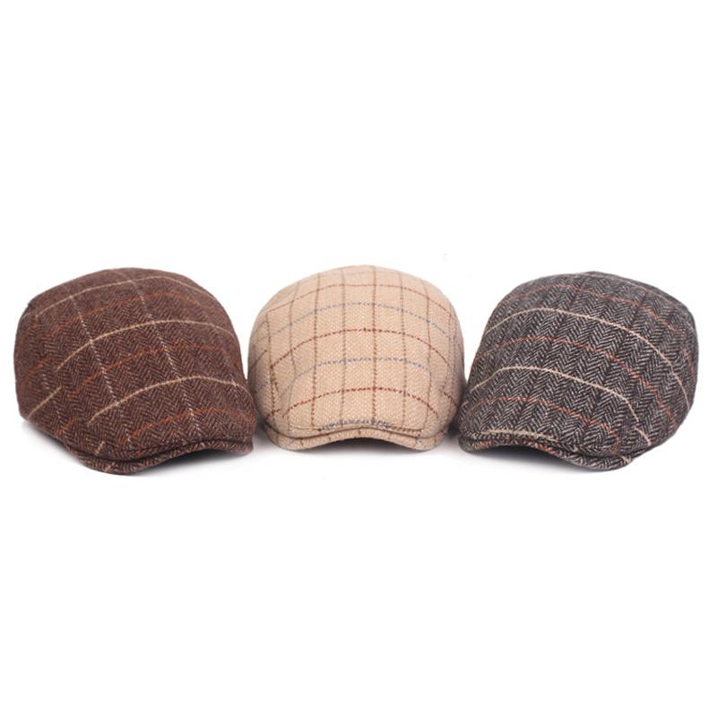 Осенне-зимний берет, толстая шерстяная кепка вперед, кепка среднего и пожилого возраста, фуражка, кепки газетчика для мужчин, шляпа плюща для водителя, шляпы художников Гэтсби