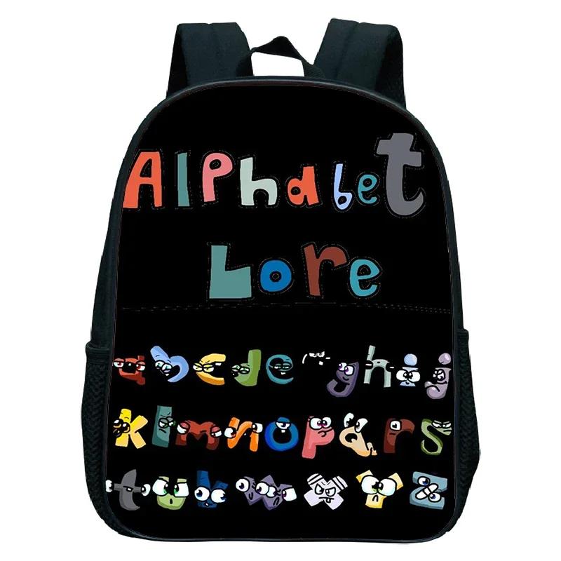 Мультяшный рюкзак для детского сада Водонепроницаемый рюкзак Печать Alphabet Lore Школьные сумки Рюкзаки для детского сада для мальчиков девочек Детская сумка