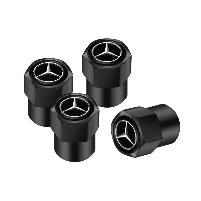 UKY5 4PCS Car Wheel Tire Valve Caps Covers Accessories For Mercedes Benz AMG GLC GLB GLE CLA CLK W206 W212 W213 W204 W205 Accessories