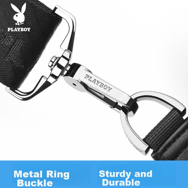 PLAYBOY Shoulder Bag, Crossbody Bag, Men's Chest Bag, Sport Bag, Travel Bag, Black