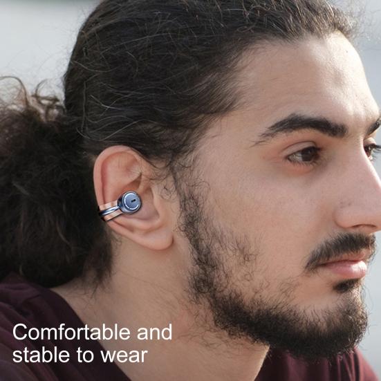 Беспроводные наушники-клипсы с Bluetooth-совместимостью 5.3 с шумоподавлением Спортивные наушники с длительным сроком службы батареи Спортивные принадлежности