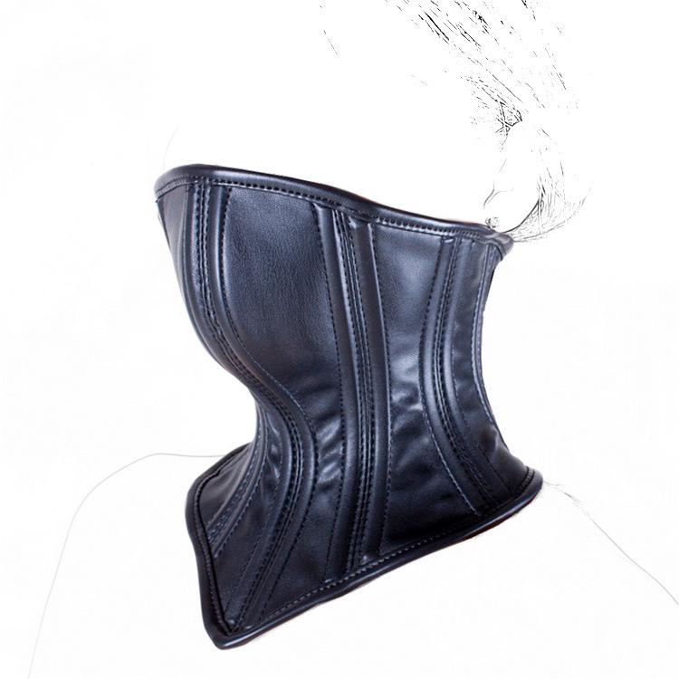 Черный благородный BDSM чокер и шейное кольцо, набор для костюма