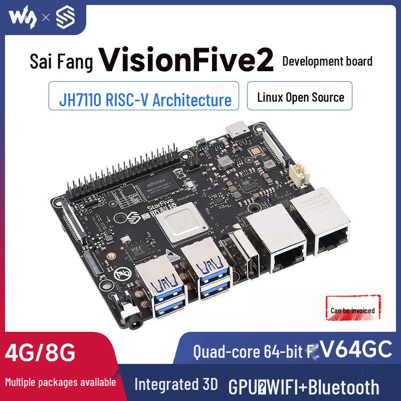 SaiFang VisionFive2: Хост на базе Linux с RISC-V, интегрированным 3D-GPU и несколькими комплектами