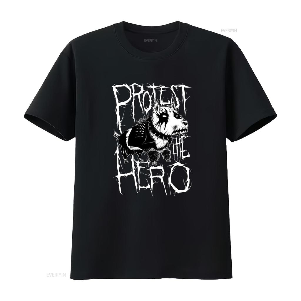 Protest the Hero Band Dawg T Shirt Metalcore Progressive Canada Metal Fashion Music Streetwear vintage Washed Versatile