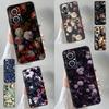 Чехол Midnight Floral для OPPO Reno 13 13F 12 F 11 8T 7 8 10 Pro OPPO Find X8 X6 Pro X3 X5 Lite Крышка Coque