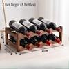 Creative Wine Rack Home Wooden Red Wine Wine Modern Style Simple Storage Rack Countertop Wine Rack Lattice Decoration Home