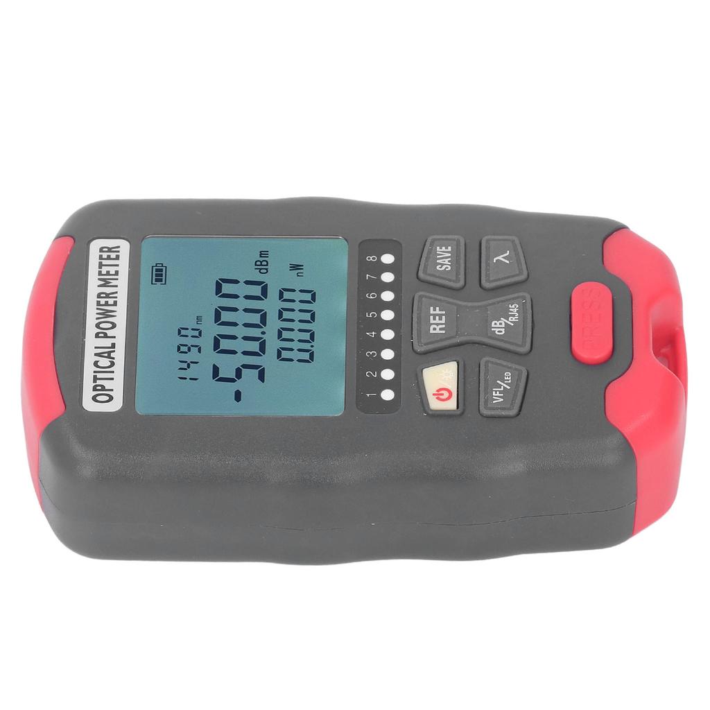 Optical Fiber Power Meter Red Light Source Network Optic Tester with LED Light Communication Engineering AUA‑D70 ‑70dBm