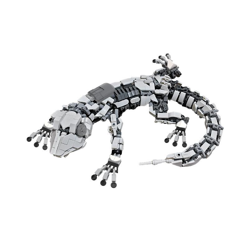Buildmoc Механический Крокодил Geckoed-10 Животные Робот Огненная Саламандра Модель Строительные Блоки Монстр Кирпичные Игрушки для Детей Подарки