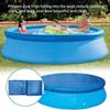 Round Pool Cover Swimming Pool Cover Protector Tear Resistant Hot Tub Protective Supplies for Outdoor Yard Backyard
