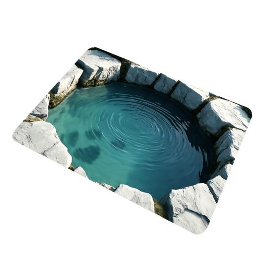 3D Визуальная Яма Ковер Оптическая Иллюзия Напольный Коврик Реалистичный Рисунок Ямы Придверный Коврик Тест И Игра