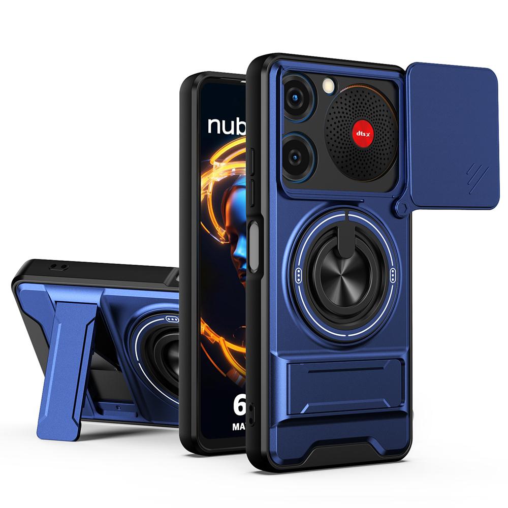 KEYSION Магнитный чехол для телефона для ZTE nubia Music Защита камеры-слайдера Вертикальная подставка Ударопрочная задняя крышка для Nubia Music