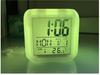 LED 7 Colors Mini Clock Smart Digital Alarm Table Clock with Thermometer Calendar Week Month Display
