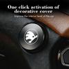 ptncy6 Car Logo One-click Start Button Decoration Protection Cover Accessories For Skoda Rapid Octavia Derivative Enyaq-iV VisionS Yeti