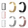 Metal Strap For Huawei Band 8 Bracelet With Protector Case Screen Soft TPU Replacement Milanese Magnetic Loop Huawei Watchband
