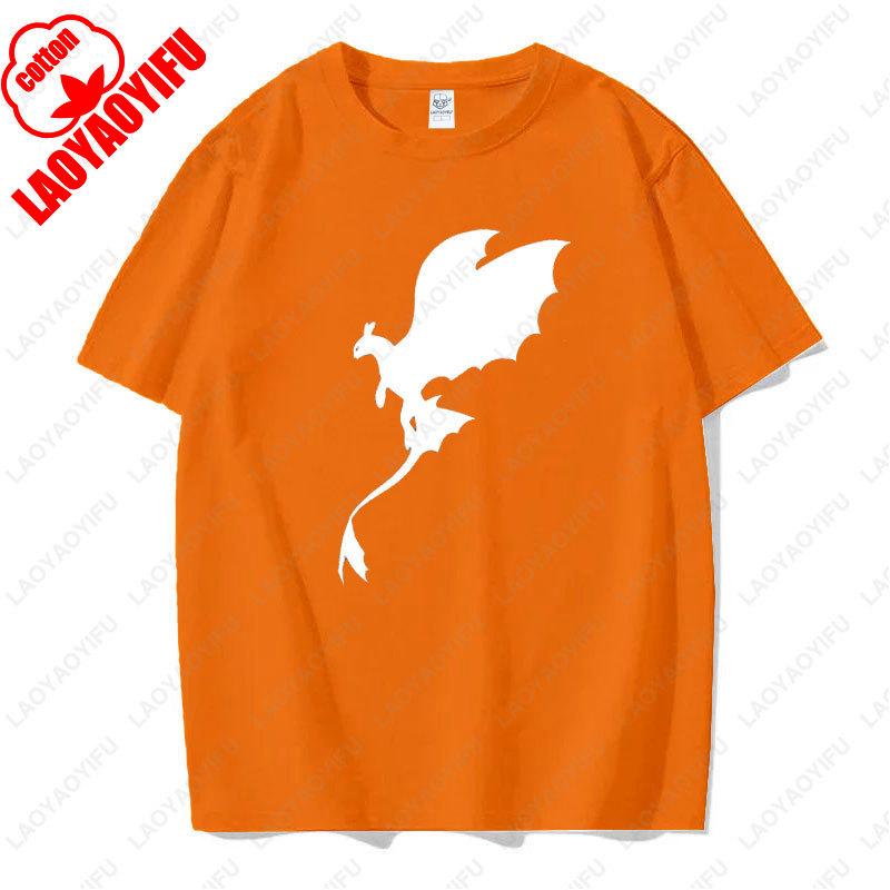 Toothless Light Fury Shirt How To Train Your Dragon for Men Women TShirt Movie Couple Matching Cotton Simple Tee for Unisex Gift