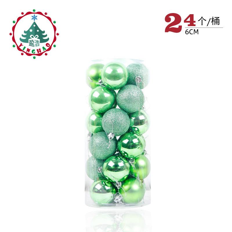24 шт./бочка, Рождественский шар, рождественская елка, безделушка, висячие подвески, украшение для дома, вечеринки, свадьбы