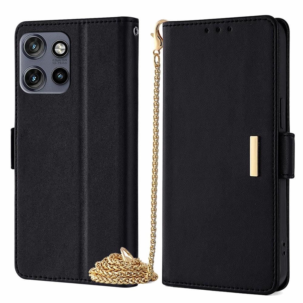 Чехол для телефона для Motorola Edge 50 Neo 5G/Moto S50 5G/ThinkPhone 25 из ПУ кожи, чехол-кошелек с подставкой и плечевым ремнем через плечо