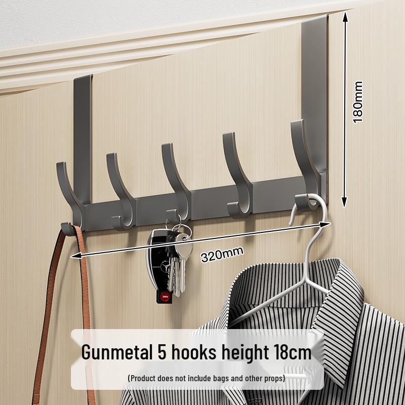Over-the-Door No-Drill Coat Rack & Clothes Hook