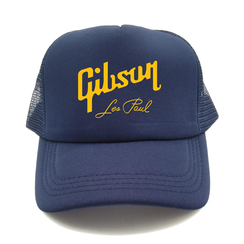 Gibson Les Paul Trucker Cap Unisex Cool Guitar Gibson Hat Baseball Cap Cool Summer Unisex Mesh Net Caps MZ