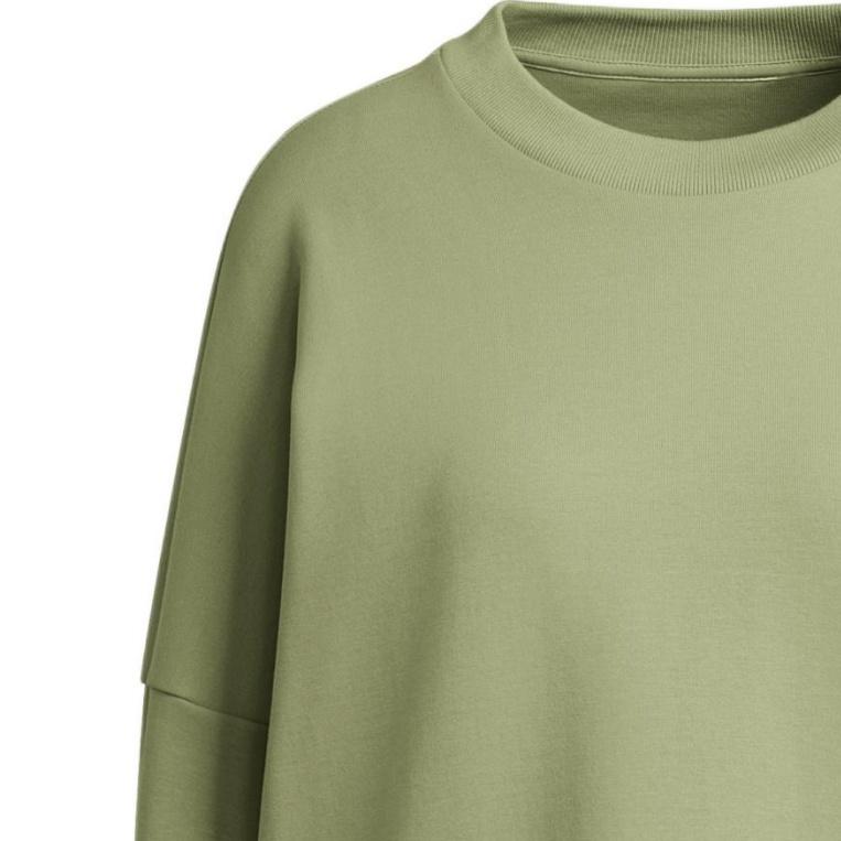 (WMNS) adidas W Fi 3s Crew Stripe Sports Round Neck Pullover Long Sleeves Hoodie Green Women's HC1639