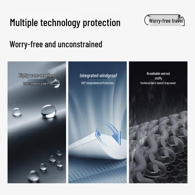 Baleno Men's Windproof Water-Repellent Hooded Jacket