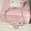 Очаровательный подвесной кулон Hello Kitty Дизайн с анимацией Анимационное ожерелье/Браслет/Кольцо Аксессуары для украшений Фестивальные подарки для женщин и девочек