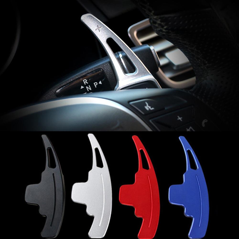 For Mercedes Benz ML W166 GLK X205 SLK CLA GLA CLS C218 X218 Car Steering Wheel Shifter Paddle Extension DSG Sticker Styling