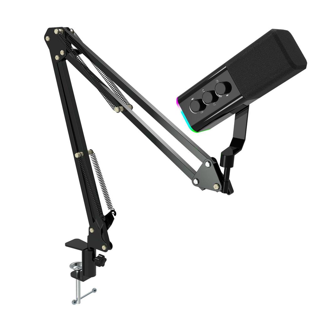 Игровой микрофон RGB с двойным режимом – XLR/USB, для стриминга и записи, динамический капсюль